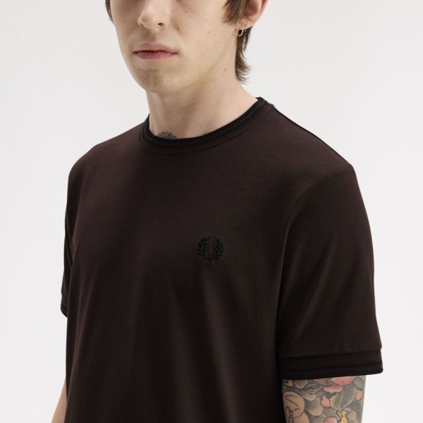 FRED PERRY CAMISETA CON FRANJAS + MÁS  COLORES