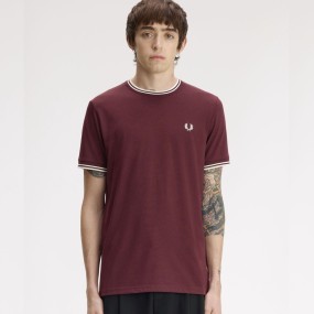 FRED PERRY CAMISETA CON FRANJAS + MÁS  COLORES 2