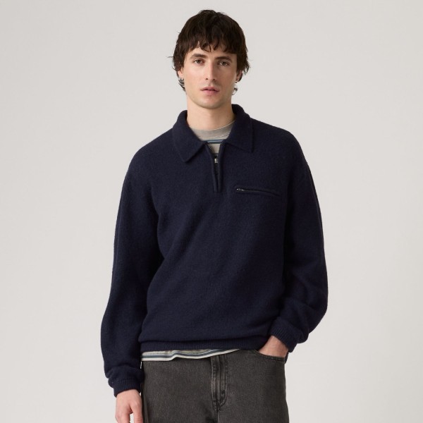 LEVI'S® JERSEY BOULDER CAMISERO CON CREMALLERA 1/4