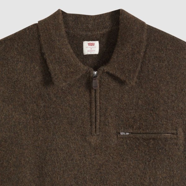 LEVI'S® JERSEY BOULDER CAMISERO CON CREMALLERA 1/4