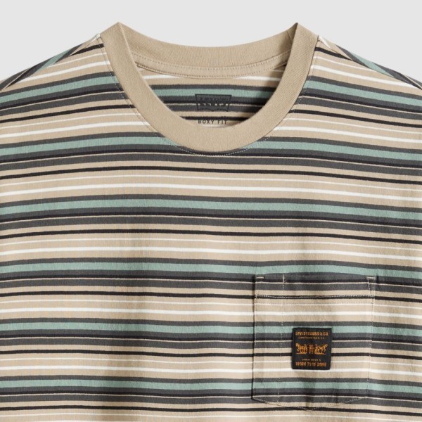 LEVI'S® CAMISETA RAYAS HOLGADA Y BOXY CUT