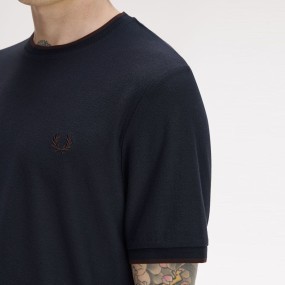 FRED PERRY CAMISETA CREPÉ CON RIBETE 2