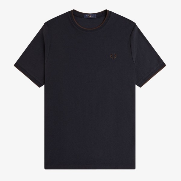 FRED PERRY CAMISETA CREPÉ CON RIBETE