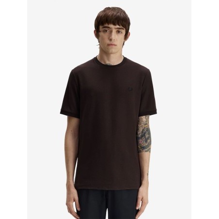 FRED PERRY CAMISETA CREPÉ CON RIBETE