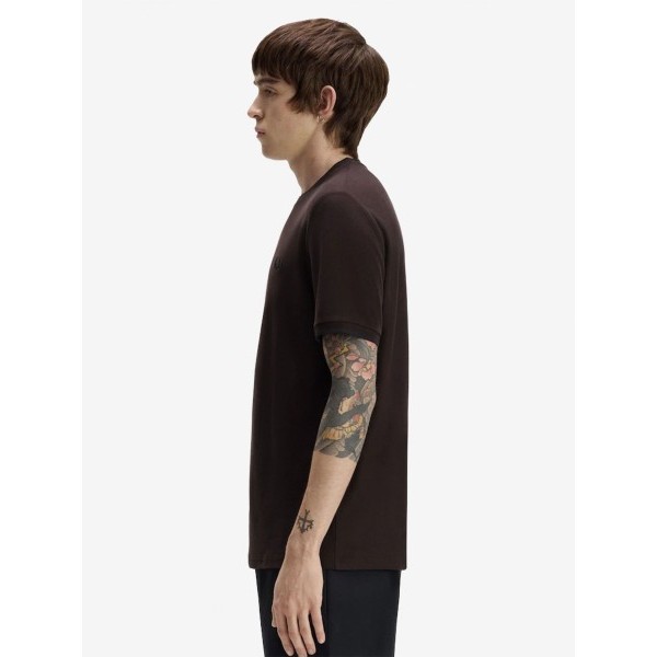 FRED PERRY CAMISETA CREPÉ CON RIBETE