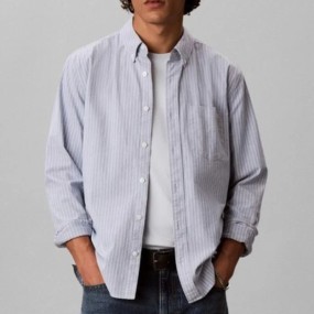 CALVIN KLEIN CAMISA OXFORD RAYAS FINAS