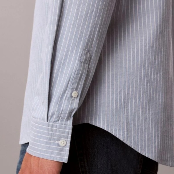 CALVIN KLEIN CAMISA OXFORD RAYAS FINAS