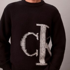CALVIN KLEIN JERSEY PUNTO LANA CON ANAGRAMA 2