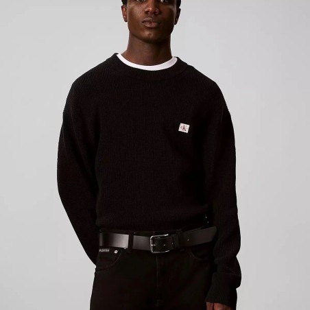 CALVIN KLEIN JERSEY PUNTO CON MONOGRAMA