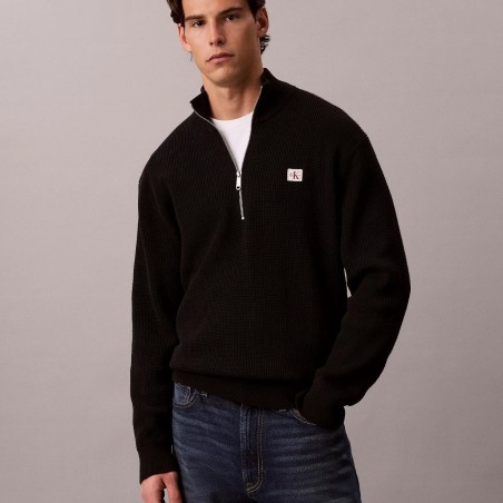 CALVIN KLEIN JERSEY PUNTO GOFRADO MEDIA CREMALLERA