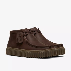 CLARKS BOTA TORHILL HI PIEL MARRÓN