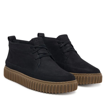 CLARKS BOTA TORHILL LACEHI PIEL NEGRA