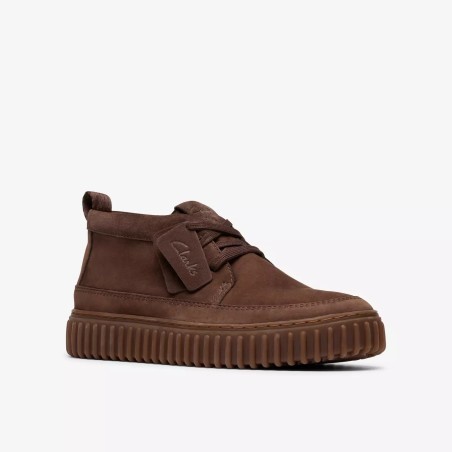 CLARKS BOTA TORHILL LACEHI PIEL MARRÓN
