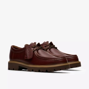 CLARKS ZAPATO CLEYHILL SEAM PIEL MARRÓN