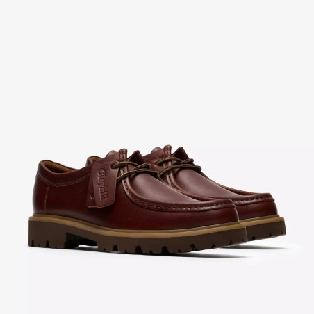 CLARKS ZAPATO CLEYHILL SEAM PIEL MARRÓN