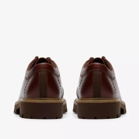 CLARKS ZAPATO CLEYHILL SEAM PIEL MARRÓN 2