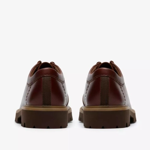 CLARKS ZAPATO CLEYHILL SEAM PIEL MARRÓN