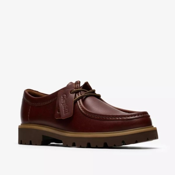 CLARKS ZAPATO CLEYHILL SEAM PIEL MARRÓN