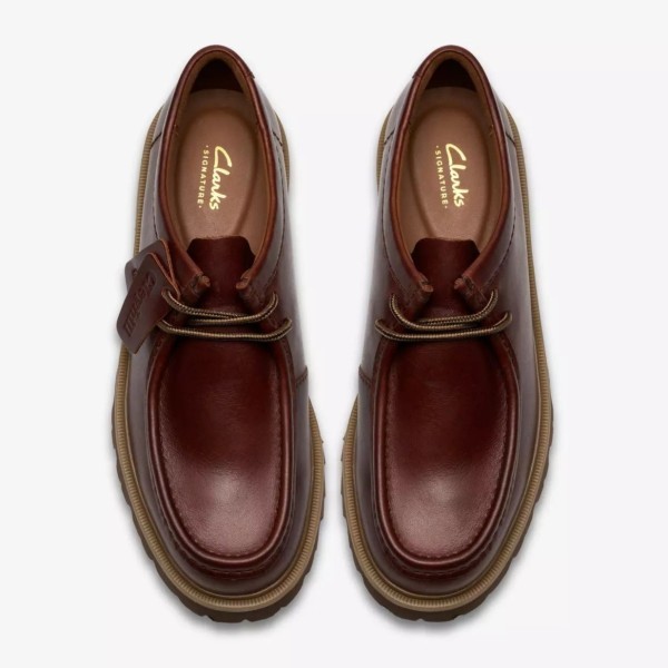 CLARKS ZAPATO CLEYHILL SEAM PIEL MARRÓN