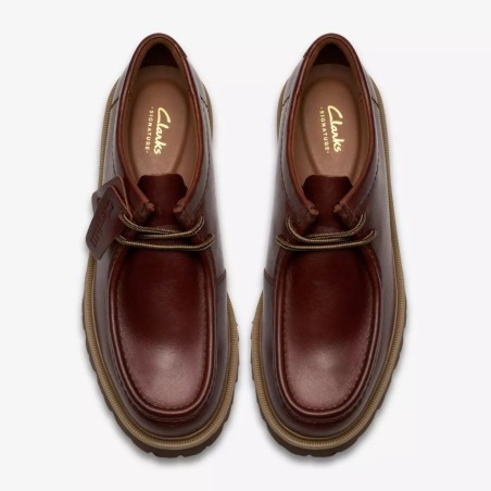 CLARKS ZAPATO CLEYHILL SEAM PIEL MARRÓN