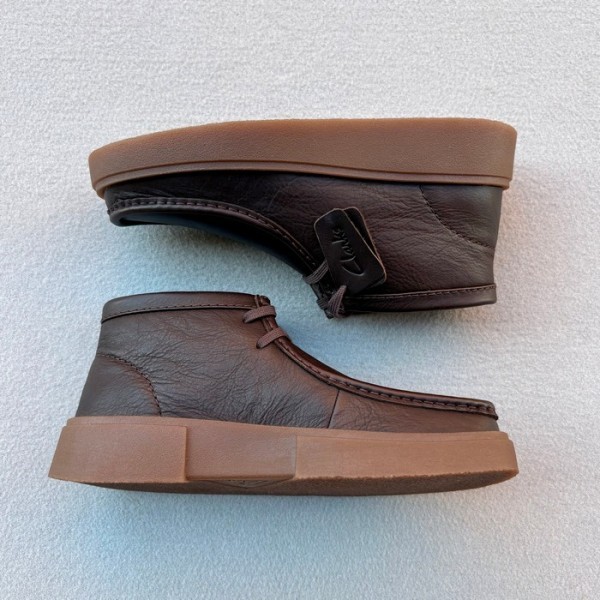 CLARKS BOTIN TORVIEW HI BROWN LEATHER