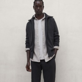 ECOALF CHAQUETA PUNTO UBEDO GRIS OSCURO 2
