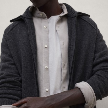 ECOALF CHAQUETA PUNTO UBEDO GRIS OSCURO