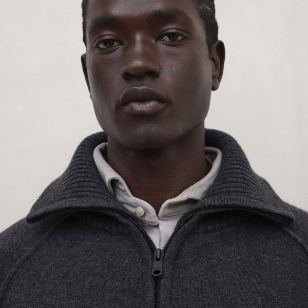 ECOALF CHAQUETA PUNTO UBEDO GRIS OSCURO
