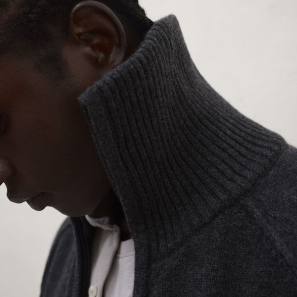 ECOALF CHAQUETA PUNTO UBEDO GRIS OSCURO