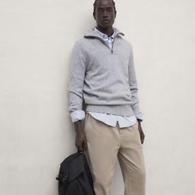 ECOALF JERSEY PUNTO YECLO GRIS CLARO