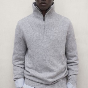 ECOALF JERSEY PUNTO YECLO GRIS CLARO 2