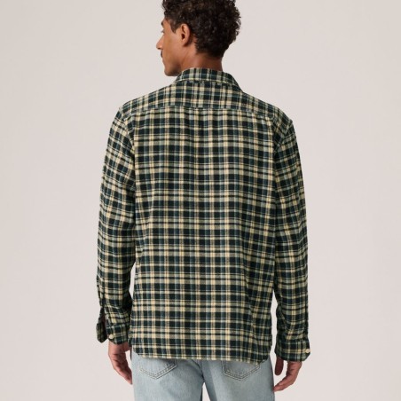 LEVI'S® CAMISA JACKSON WORKER BIRK PLAID JET BLACK